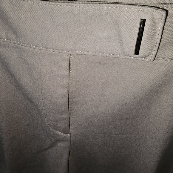 White House Black Market Tan Slim Ankle Mid-Rise Stretch Trouser Pants SZ 6 "G" - Picture 5 of 6